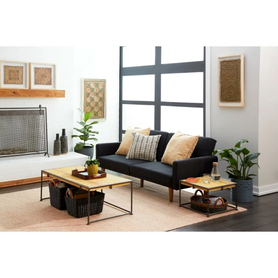 Coupon ✔️ Studio 350 Black Banana Leaf Eclectic Storage Basket (Set Of 2) ❤️ - Image 8