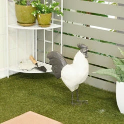 New 🧨 Studio 350 White Polystone French Country Garden Sculpture 19 X 8 X 13 - 8 X 13 X 19 🎁