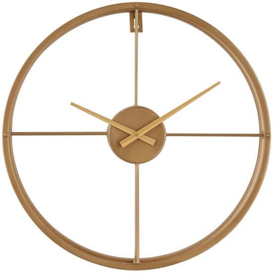 Promo 👍 Studio 350 Stainless Steel Open Frame Round Wall Clock - 3"W X 19"L X 19"H Silver ❤️ - Image 2