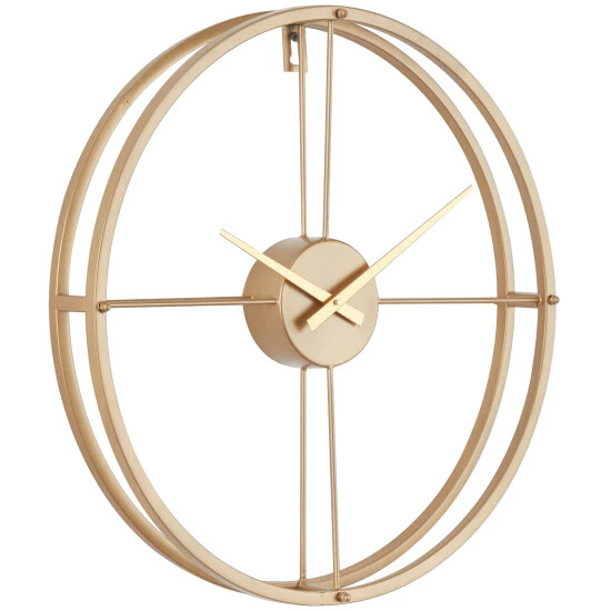 Promo 👍 Studio 350 Stainless Steel Open Frame Round Wall Clock - 3"W X 19"L X 19"H Silver ❤️ - Image 3