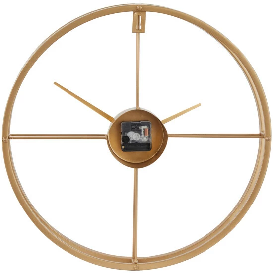 Promo 👍 Studio 350 Stainless Steel Open Frame Round Wall Clock - 3"W X 19"L X 19"H Silver ❤️ - Image 5