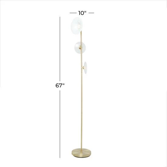 Best Pirce ๐ Studio 350 Gold Iron Modern Floor Lamp - 10 X 10 X 67 Round โญ - Image 7