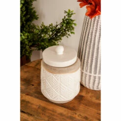 Flash Sale 🔔 Studio 350 Stoneware Country Decorative Jar (Set Of 2) Grey 😉