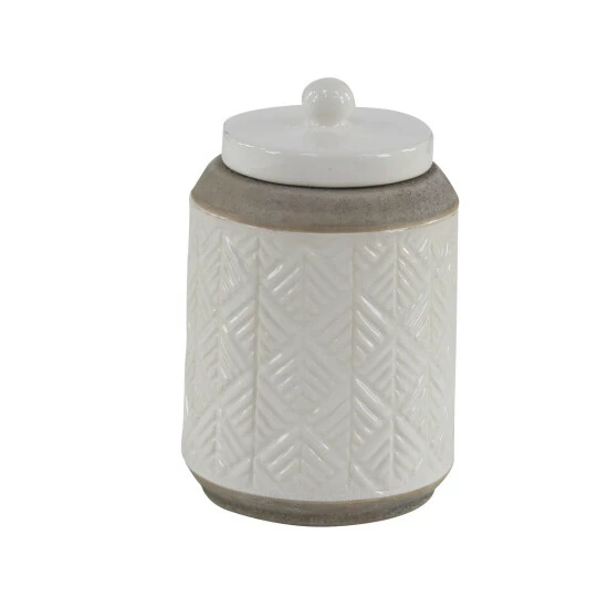 Flash Sale 🔔 Studio 350 Stoneware Country Decorative Jar (Set Of 2) Grey 😉 - Image 4