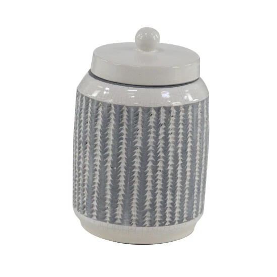 Flash Sale 🔔 Studio 350 Stoneware Country Decorative Jar (Set Of 2) Grey 😉 - Image 8