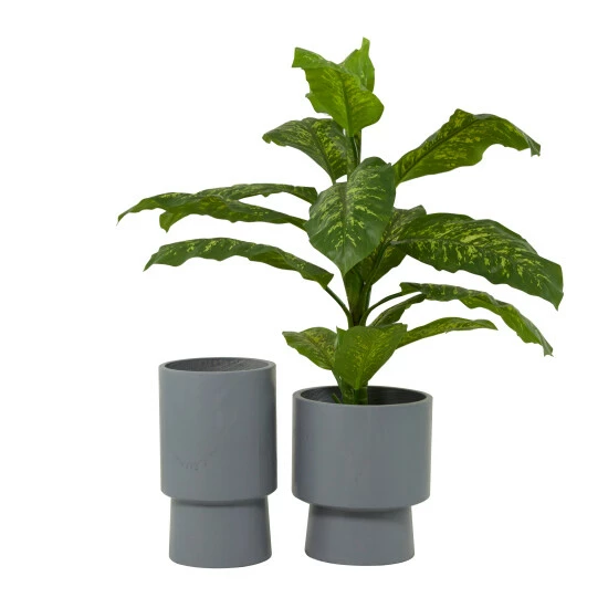 Deals 👏 Studio 350 Magnesium Oxide Modern Planter (Set Of 2) - S/2 14", 17"H Blue 🎁